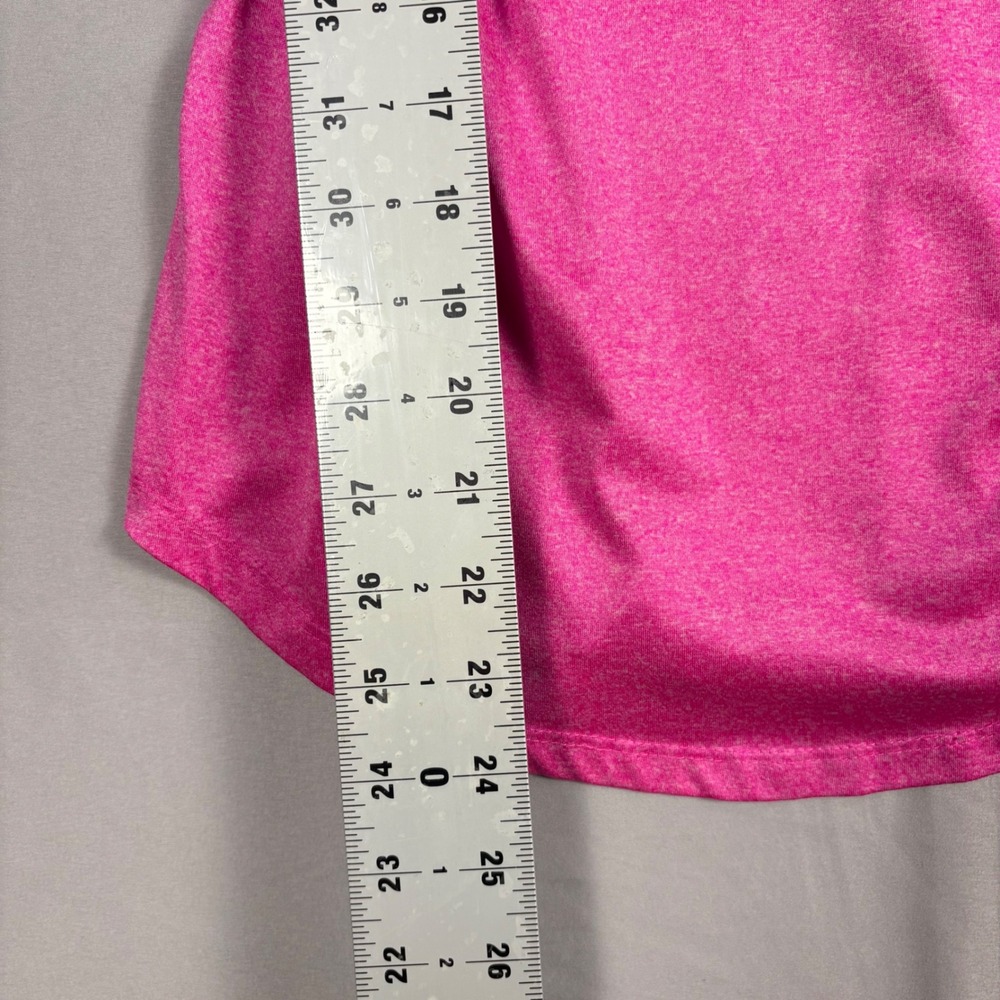Beverly Hills Polo Club Womens V-Neck Activewear T-Shirt Pink Heather Small - Picture 5 of 7